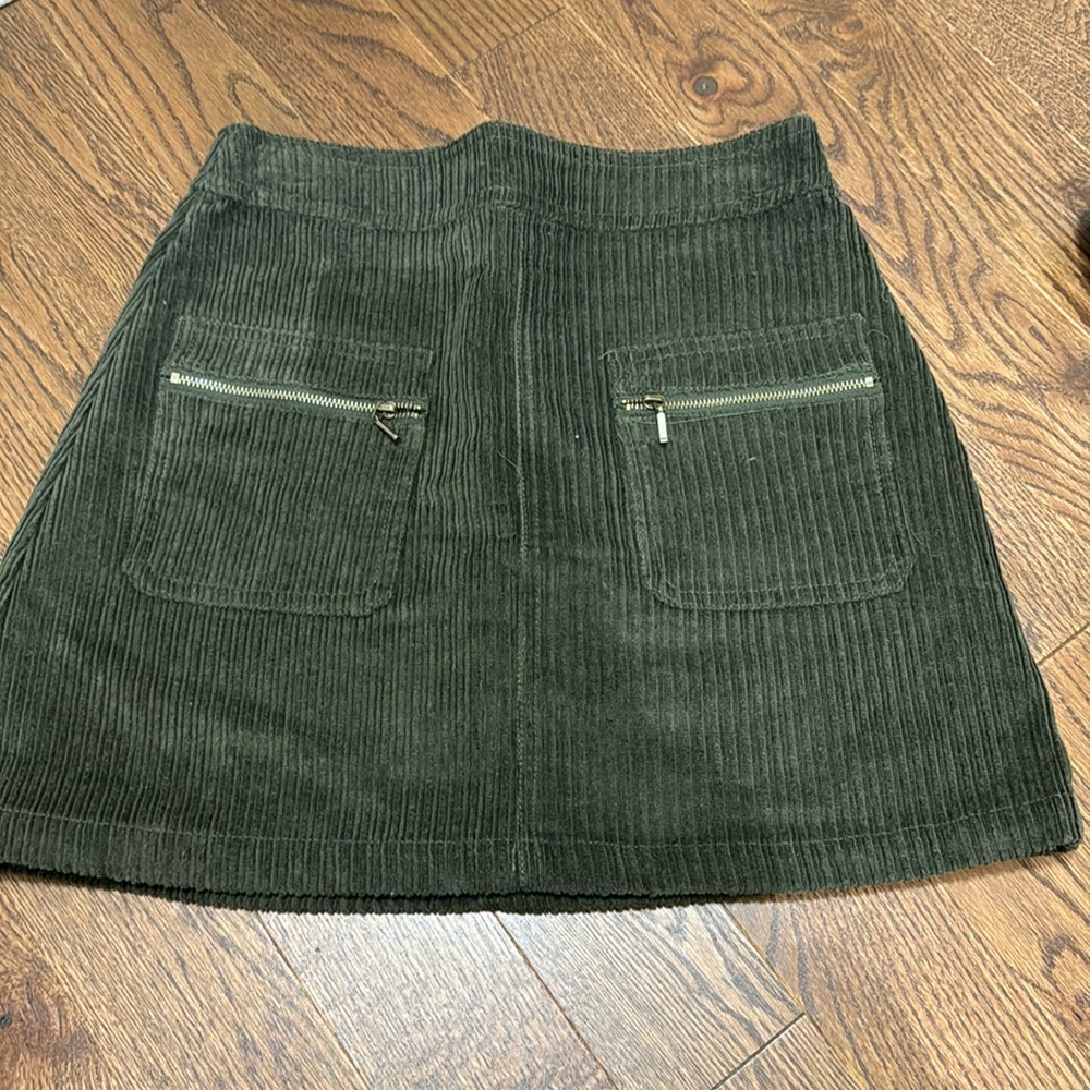 Corduroy mini skirt